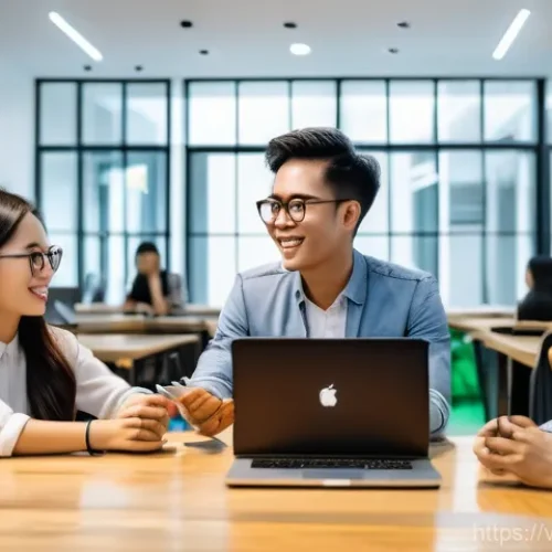 Home 19 기술 공유 플랫폼의 글로벌 트렌드 분석 - **Prompt 1: "A diverse group of young Vietnamese students and professionals, male and female, enthus...