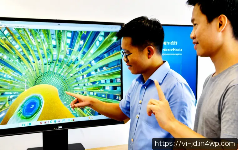 Home 9 기술 공유 플랫폼의 협력 가능성 증대 방안 - Photorealistic Vietnamese technology professionals collaborating around a shared digital workspace i...